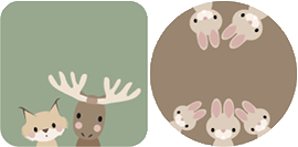 My Nametags Forest themed Maxistickers